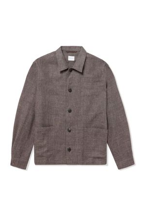 Sunspel Cotton and Linen-Blend Overshirt
