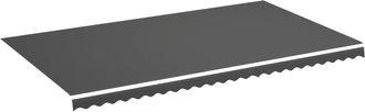 vidaXL Tela De Repuesto Para Toldo Gris Antracita 580x345 Cm Poli&eacute;ster Vidaxl
