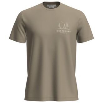 Icebreaker Merino 150 Tech Lite S/S Tee Peaceful Pass Merinoshirt f&uuml;r Herren | beige