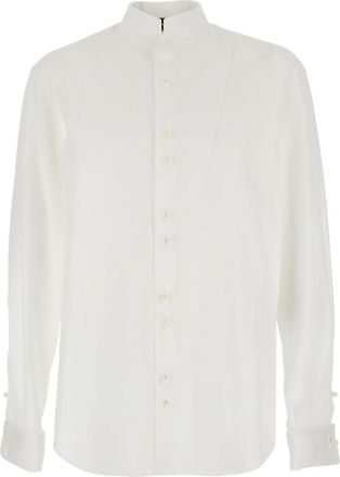 Emporio Armani White Regular Solid Shirt