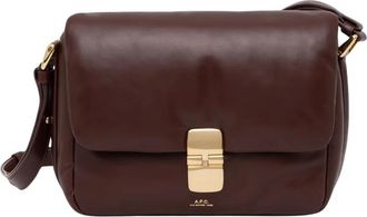 A.P.C. Grace Crossbody Tas - Dames - Schoudertassen - Rood - ONE Size - Katoen - Tassen
