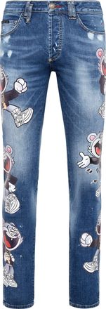 Philipp Plein Denim Super Straight Cut Money