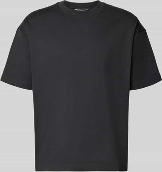 Marc O'Polo Denim Marc OPolo Denim Boxy Fit T-Shirt aus reiner Baumwolle in Graphit, Gr&ouml;&szlig;e XXL