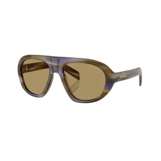 Prada Dames, Accessoires, Bruin, Maat: 57 MM Polyamide