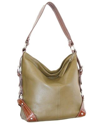 Nino Bossi Moda Milano Hobo Genuine Leather Bucket Bag