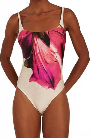 Lenny Niemeyer Classic Clean One Piece Suit In Botanique