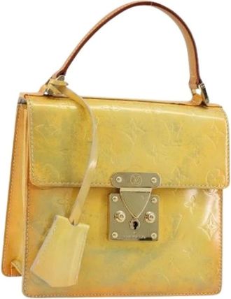 Louis Vuitton Pre-owned Handbags, female, Yellow, Size: ONE SIZE Pre-owned Patent Leather Hand Bag