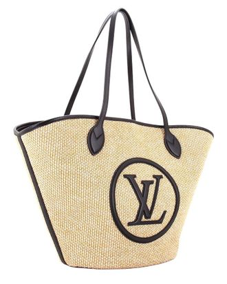 Louis Vuitton Beige Raffia & Leather Saint Jacques NM (Authentic Pre-Loved)