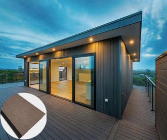 OEM Listoni Wpc Plane 10m&sup2; Per Rivestimenti Colore Rovere Listone 150x2200mm Spessore 11mm