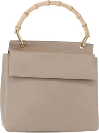 Gucci Pre-owned Handbags, female, Beige, Size: ONE SIZE Pre-owned Vintage Handbag