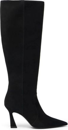 Stuart Weitzman Vinnie ZIP Boot 85 - Dames - Laarzen met Hak - Zwart - 40 1/2 EU - Schoenen