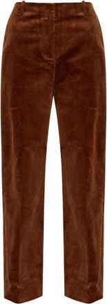 Ganni Pantaloni in velluto a coste - - Trousers - Donna - Marrone - M