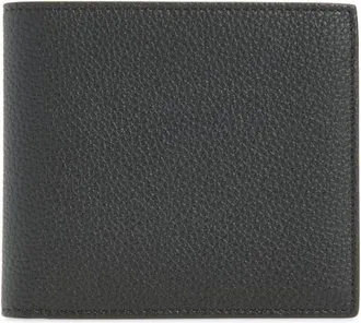 Thom Browne Pebbled Leather Bifold Wallet in Black at Nordstrom