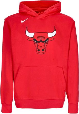 Nike Chicago Bulls Fleece Hoodie - Heren - Sportshirts - Rood - S - Katoen - Fitness
