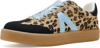 Mia Axel Womens Lace up casual Shoes Leopard/Black : 7.5 M, Faux Leather