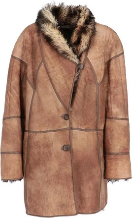 A.N.G.E.L.O. Vintage Cult Cappotto di pelle anni 80 - Marrone