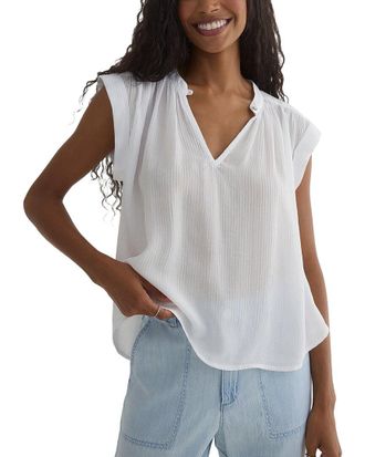 Bella Dahl Shirred Pullover Cap Sleeve