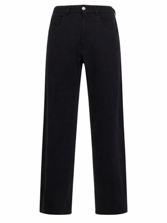 Maison Margiela Wide Fit Straight Cotton Pants