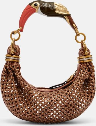 Chlo&eacute; Bracelet Small woven leather shoulder bag