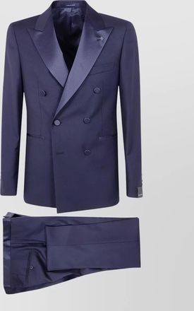 Tagliatore mens double breasted jacket satin lapels
