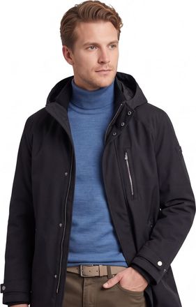 Bugatti donkerblauwe parka jas polyester