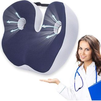 OEM Coj&iacute;n De Espuma Viscoel&aacute;stica Para Aliviar El Dolor De Coxis Y Cadera, Coj&iacute;n Para Asiento De Coche, Coj&iacute;n Para Silla De Oficina, Coj&iacute;n Para Silla De R