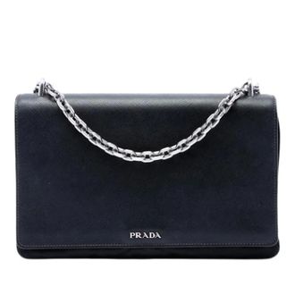 Prada Pre-owned Shoulder Bags, female, Black, Size: ONE SIZE Pre-owned Vintage Crossbody Bag