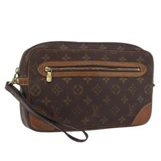 Louis Vuitton Pre-owned Clutches, male, Brown, Size: ONE SIZE Pre-owned Monogram Clutch Bag