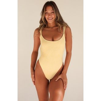 Dippin' Daisy's Swimwear Lydia One Piece in Vanilla Custard at Nordstrom, Size X-Large