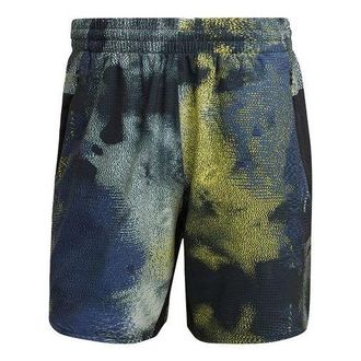 adidas Sports Running Training Shorts Tie Dye Black HN9363