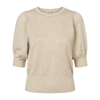 Rue de Femme Zachte Sorrel Gebreide Trui - Dames - Ronde hals truien - Beige - S - Truien & Vesten