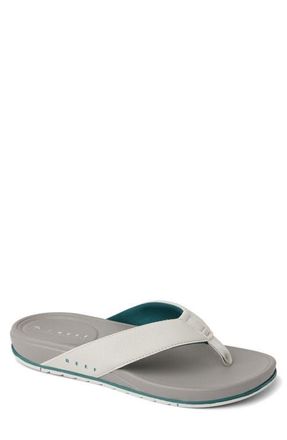 Reef Cushion Bonzer Flip Flop in Grey/Forest at Nordstrom, Size 9