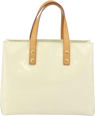 Louis Vuitton Reade Handbag Monogram Vernis Beige Patent_Leather Bag (Pre-Owned)