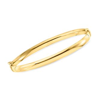 Ross-Simons Italian 5mm 10kt Yellow Gold Bangle Bracelet