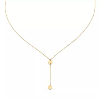 Jackie Gold Halsketten - Jackie Long drop Y-Necklace - Gr. unisize - in Gold - für Damen