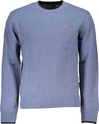 Napapijri Blauwe Heren Pullover Moderne Stijl - Heren - Ronde hals truien - Blauw - 3XL - Truien & Vesten
