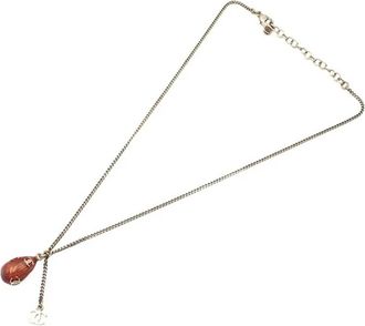 Chanel 2008 CC vergulde Acorn halsketting met hanger - Goud