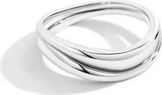 Mint & Lily Organic Stacking Ring Set in 925 Sterling Silver at Nordstrom, Size 11