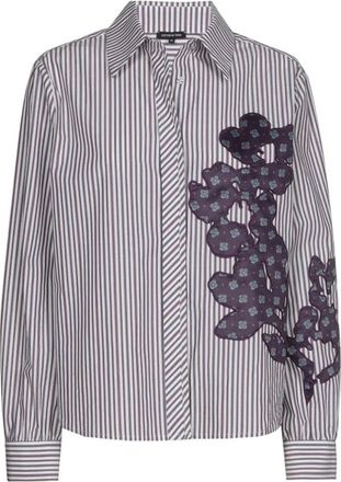Caroline Biss Caroline Biss - Blouse met patchwork-details van katoen - Dames - Blouses & Shirts - Veelkleurig - Maat: M Katoen