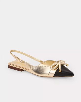 Lilly Pulitzer Brit Leather Bow Slingback Shoe