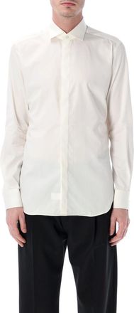 Xacus White Slim Solid Shirt