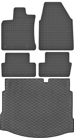 OEM Juego De Alfombrillas De Goma Para Coche Y Alfombrilla Para Maletero Para Nissan Qashqai I Crossover (2007-2013)