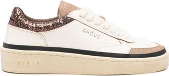 Ghoud Multicolour Leather Sneakers With Glitter