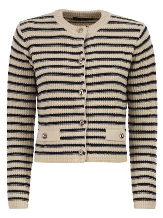 Max Mara Weekend Maxmara Wkdvodka Cropped Cotton Cardigan