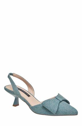 French Connection Croatia Slingback Kitten Heel in Denim at Nordstrom, Size 6