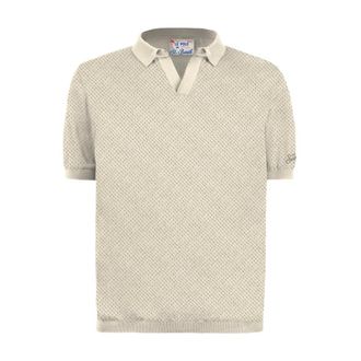 MC2 Saint Barth Polo Shirts, male, Beige, Size: M Knitwear