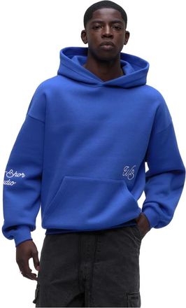 Worst Behavior Wrstbhvr, Hoodies & sweatvesten, Heren, Blauw, M, Katoen, Gustaf Hoodie