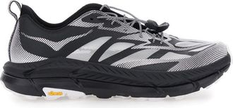 Hoka One One Grey Drawstring Sneakers
