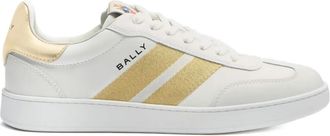 Bally stripe-detailing leather sneakers - White