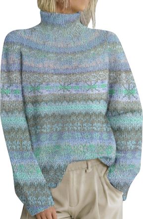 Generic HOOUDO Halloween Jumper Women Fairisle Sweatshirts Ladies Fleece Tunic Tops Long Sleeve Sweaters Trendy Blouse Shirt Going Out Tops for Women Uk Light